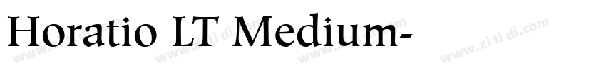 Horatio LT Medium字体转换